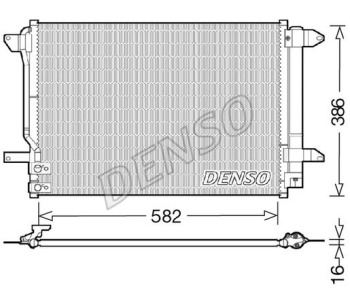 Кондензатор, климатизация DENSO DCN32060 за AUDI A5 Sportback (8TA) от 2009 до 2012
