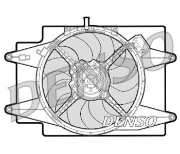 Вентилатор, охлаждане на двигателя DENSO DER02006 за AUDI A6 Allroad (4GH, 4GJ) от 2012 до 2018