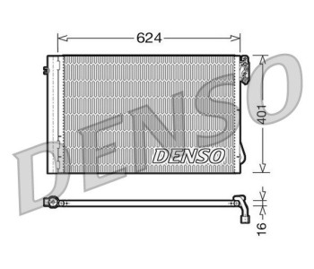 Кондензатор, климатизация DENSO DCN05011 за BMW 1 Ser (E87) от 2003 до 2013