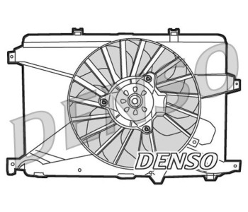 Вентилатор, охлаждане на двигателя DENSO DER05011 за BMW 3 Ser (E92) купе от 2005 до 2013