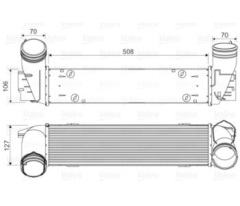 Интеркулер (охладител за въздуха на турбината) VALEO 818342 за BMW Z4 (E89) Roadster от 2008