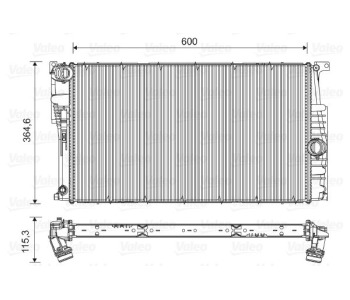Радиатор, охлаждане на двигателя VALEO 735453 за BMW 3 Ser (F31) комби от 2011