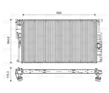 Радиатор, охлаждане на двигателя VALEO 735454 за BMW 3 Ser (F31) комби от 2011