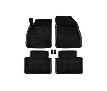 Гумени стелки комплект предни и задни (4 броя) - черни за CHEVROLET MALIBU от 2012