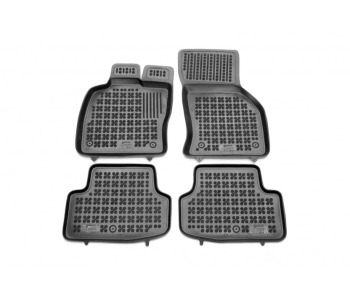 Гумени стелки комплект предни и задни (4 броя) - черни - REZAW-PLAST 202007 за SEAT LEON ST (5F8) комби от 2013