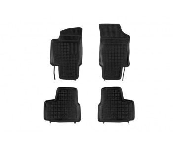 Гумени стелки комплект предни и задни (4 броя) - черни за SKODA CITIGO от 2011