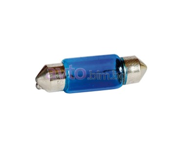 Крушка за плафон 10W 12V SV8.5D 11x35 синя 1br.