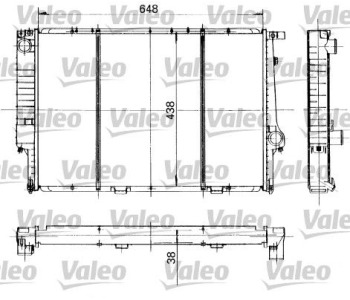 Радиатор, охлаждане на двигателя VALEO 819418 за BMW 5 Ser (E34) комби от 1991 до 1997