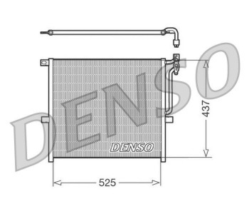 Кондензатор, климатизация DENSO DCN05008 за BMW X3 (E83) от 2003 до 2006
