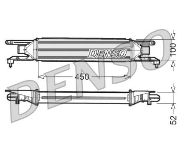 Интеркулер (охладител за въздуха на турбината) DENSO DIT15001