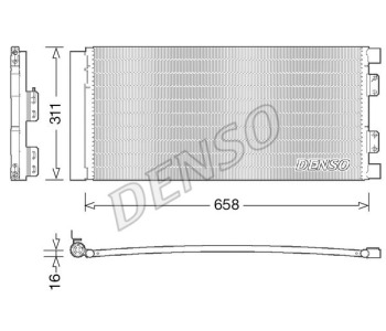 Кондензатор, климатизация DENSO DCN15002 за OPEL ANTARA от 2006