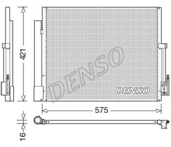 Кондензатор, климатизация DENSO DCN20040 за CHEVROLET CAPTIVA (C100, C140) от 2006 до 2011