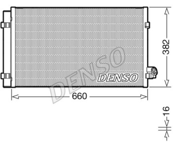 Кондензатор, климатизация DENSO DCN06001 за CHRYSLER 300C (LX) от 2004 до 2012