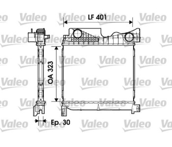 Интеркулер (охладител за въздуха на турбината) VALEO 817736