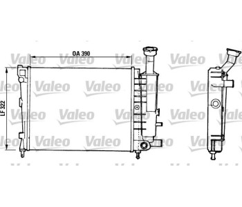 Радиатор, охлаждане на двигателя VALEO 816706 за CITROEN AX (ZA-_) от 1986 до 1991