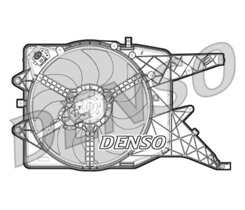 Вентилатор, охлаждане на двигателя DENSO DER21018 за PEUGEOT PARTNER (5F) Combispace пътнически от 1996 до 2008