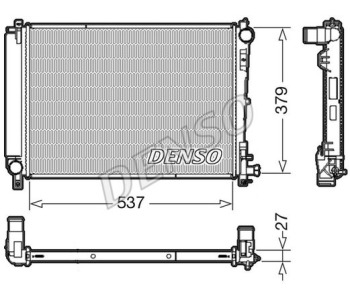 Радиатор, охлаждане на двигателя DENSO DRM07031 за CITROEN BERLINGO (MF) пътнически от 1996 до 2011