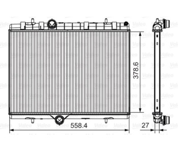 Радиатор, охлаждане на двигателя VALEO 735630 за PEUGEOT PARTNER Tepee пътнически от 2008
