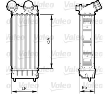 Интеркулер (охладител за въздуха на турбината) VALEO 818226 за CITROEN C4 II (B7) от 2009 до 2017