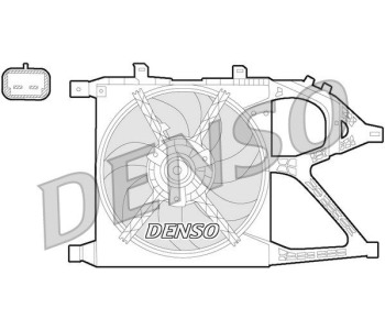 Вентилатор, охлаждане на двигателя DENSO DER21024 за PEUGEOT 301 от 2012