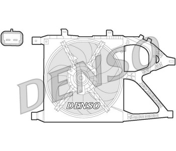 Вентилатор, охлаждане на двигателя DENSO DER21024 за CITROEN C-ELYSEE от 2012