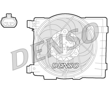 Вентилатор, охлаждане на двигателя DENSO DER21023 за CITROEN C1 (PM, PN) от 2005 до 2014