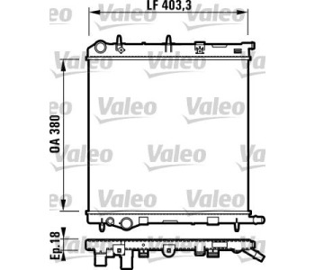 Радиатор, охлаждане на двигателя VALEO 732831 за CITROEN C3 II от 2009