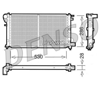 Радиатор, охлаждане на двигателя DENSO DRM21103 за CITROEN JUMPY III пътнически от 2016