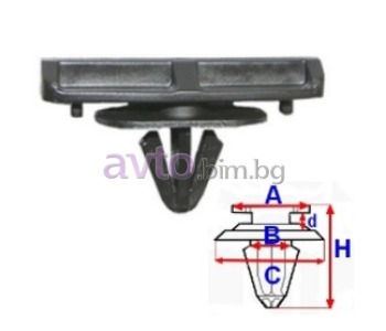 Крепежи за лайсни - 5 бр. за LAND ROVER RANGE ROVER II (P38A) от 1994 до 2002