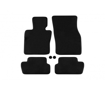 Мокетни стелки PETEX черни Style - комплект предни и задни (4 броя) за MINI COOPER (F55) от 2013