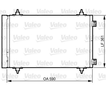 Кондензатор, климатизация VALEO 814366 за LANCIA PHEDRA от 2002 до 2010