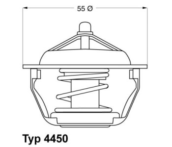 Термостат, охладителна течност BorgWarner (Wahler) 4450.89D за CITROEN ZX (N2) от 1991 до 1997