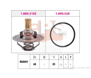Термостат, охладителна течност EPS 1.880.310 за CITROEN XM (Y3) комби от 1989 до 1994