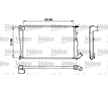 Радиатор, охлаждане на двигателя VALEO 810836 за CITROEN XM (Y3) от 1989 до 1994
