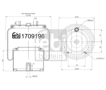 Маркуч на радиатора FEBI BILSTEIN 170959 за DACIA LOGAN II MCV комби от 2013 до 2020