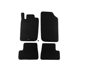 Мокетни стелки PETEX черни Style - комплект предни и задни (4 броя) за PEUGEOT 206 CC (2D) кабрио от 2000 до 2009