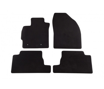 Мокетни стелки PETEX черни Style - комплект предни и задни (4 броя) за TOYOTA AURIS (_E15_) от 2006 до 2012