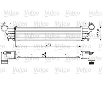 Интеркулер (охладител за въздуха на турбината) VALEO 818639 за FIAT TIPO (356) седан от 2015