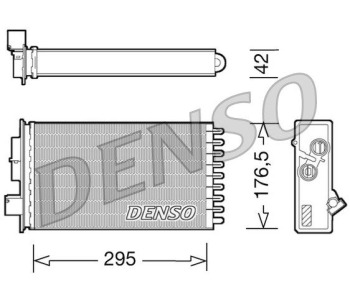 Резистор, електромотор-вентилатор охлаждане DENSO DRS09013 за FIAT 500X (334) от 2014