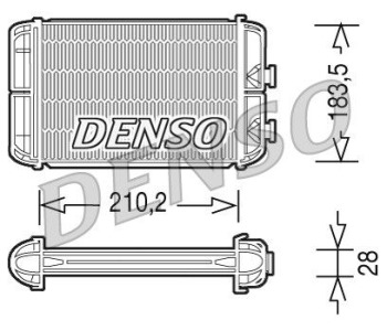 Резистор, електромотор-вентилатор охлаждане DENSO DRS09025 за FIAT 500X (334) от 2014