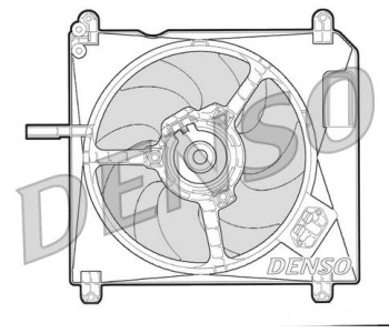 Вентилатор, охлаждане на двигателя DENSO DER09028 за LANCIA DEDRA (835) комби от 1994 до 1999