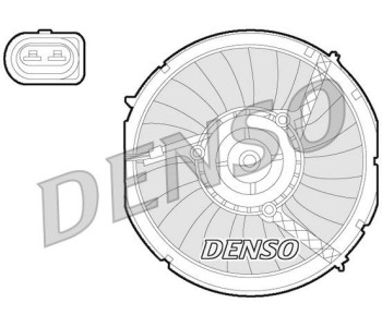 Вентилатор, охлаждане на двигателя DENSO DER09003 за FIAT MULTIPLA (186) от 1999 до 2010