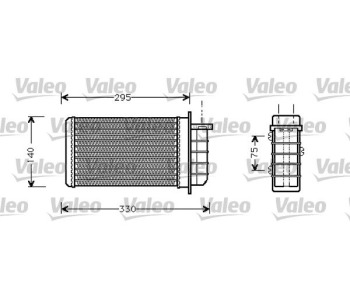 Топлообменник, отопление на вътрешното пространство VALEO 812281 за FIAT MAREA (185) от 1996 до 2007