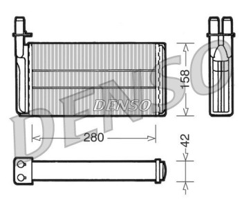 Резистор, електромотор-вентилатор охлаждане DENSO DRS20009 за FIAT BRAVO II (198) от 2006