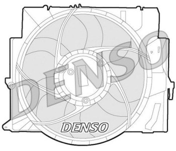 Вентилатор, охлаждане на двигателя DENSO DER09012 за FIAT CINQUECENTO (170) от 1991 до 1998
