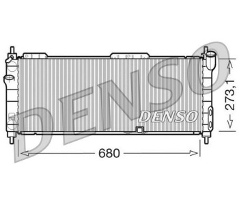 Радиатор, охлаждане на двигателя DENSO DRM20088 за OPEL VECTRA C (Z02) седан от 2002 до 2009