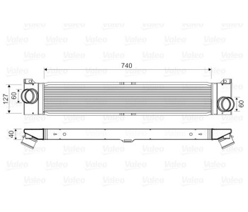 Интеркулер (охладител за въздуха на турбината) VALEO 818586 за FIAT DUCATO (250) платформа от 2006