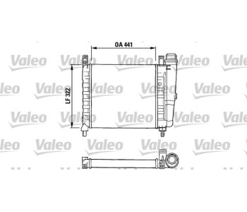 Радиатор, охлаждане на двигателя VALEO 730990 за FIAT DUNA (146) от 1987 до 1991