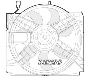Вентилатор, охлаждане на двигателя DENSO DER09010 за FIAT MAREA (185) комби от 1996 до 2007