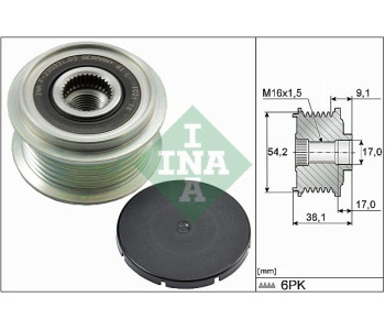 Водна помпа INA 538 0449 10 за FIAT STILO (192) Multi Wagon от 2003 до 2008